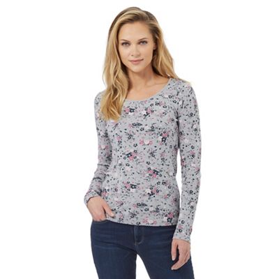 The Collection Grey floral print top